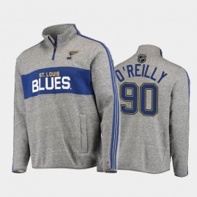 Ryan O'Reilly St. Louis Blues Mario Quarter-Zip Heathered Gray Jacket Tommy Hilfiger