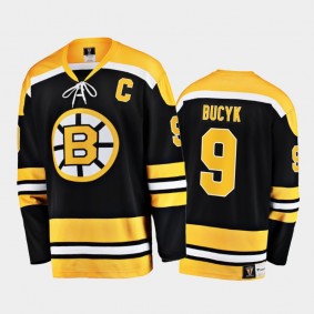 John Bucyk Boston Bruins Retired Player Black Premier Jersey