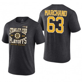 Brad Marchand 2022 Stanley Cup Playoffs Boston Bruins Charcoal T-Shirt