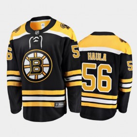Bruins Erik Haula #56 Home 2021 Black Player Jersey