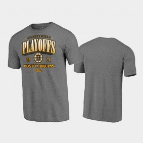 Men's Boston Bruins 2021 Stanley Cup Playoffs Ring the Alarm Gray T-Shirt