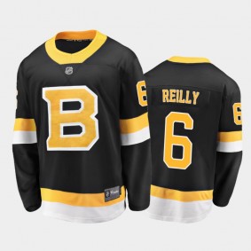 Men's Boston Bruins Mike Reilly #6 Alternate Black 2021 Jersey