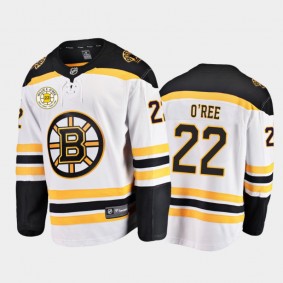 Boston Bruins Willie O'Ree #22 Away Retirement White Jersey