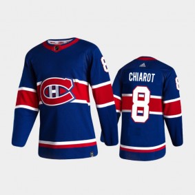 Men's Montreal Canadiens Ben Chiarot #8 Reverse Retro 2020-21 Blue Authentic Jersey