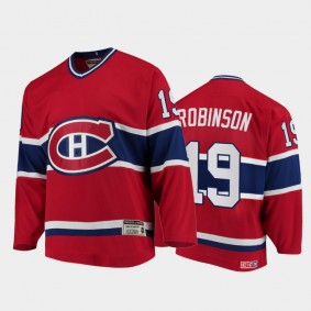 Canadiens Larry Robinson #19 Authentic Throwback Heroes of Hockey Red Jersey