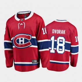 Christian Dvorak Montreal Canadiens Home Red 2021-22 Player Jersey