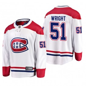 Canadiens Jersey Shane Wright Away White Uniform