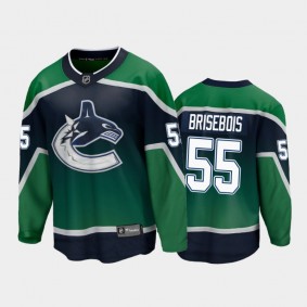 Men's Vancouver Canucks Guillaume Brisebois #55 Special Edition Green 2021 Jersey