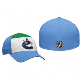 Vancouver Canucks White Blue Breakaway Alternate Jersey Flex Hat