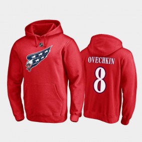 Men's Alexander Ovechkin #8 Washington Capitals Red Special Edition Hoodie