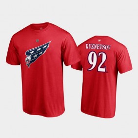 Men's Washington Capitals Evgeny Kuznetsov #92 Special Edition Red T-Shirt
