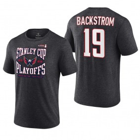 Nicklas Backstrom 2022 Stanley Cup Playoffs Washington Capitals Charcoal T-Shirt