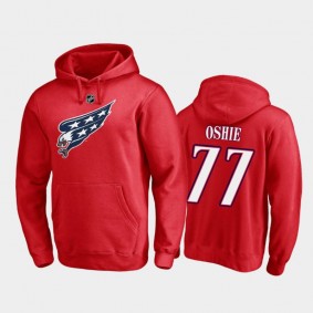 Men's T.J. Oshie #77 Washington Capitals Red Special Edition Hoodie