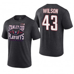 Tom Wilson 2022 Stanley Cup Playoffs Washington Capitals Charcoal T-Shirt