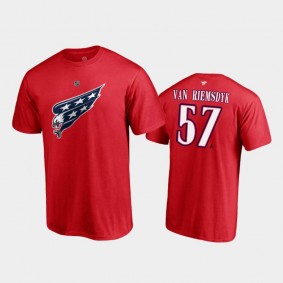 Men's Washington Capitals Trevor van Riemsdyk #57 Special Edition Red T-Shirt
