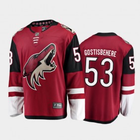 Arizona Coyotes #53 Shayne Gostisbehere Home Red 2021 Player Jersey