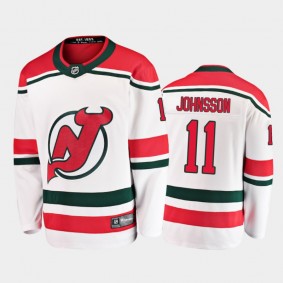 New Jersey Devils Andreas Johnsson #11 Alternate White 2020-21 Breakaway Player Jersey
