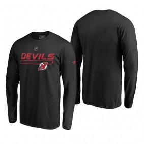 New Jersey Devils Black Authentic Pro Prime Long Sleeve T-Shirt