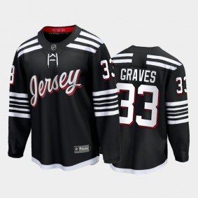 New Jersey Devils #33 Ryan Graves Black 2022 Alternate Premier Jersey