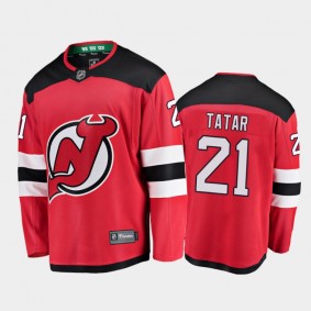 New Jersey Devils #21 Tomas Tatar Home Red 2021 Player Jersey