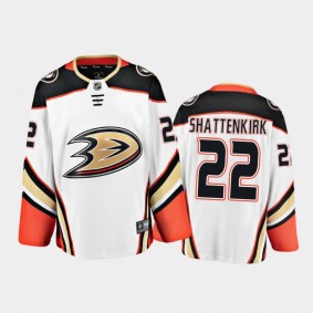 Anaheim Ducks Kevin Shattenkirk #22 Away White 2020-21 Breakaway Player Jersey