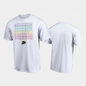 Men's Anaheim Ducks City Pride White T-Shirt