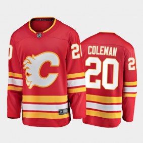 Calgary Flames #20 Blake Coleman Home Red 2021 Player Jersey