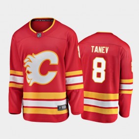 Calgary Flames Chris Tanev #8 Alternate Red 2020-21 Breakaway Player Jersey