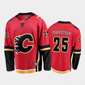 Calgary Flames Jacob Markstrom #25 Home Red 2020-21 Breakaway Player Jersey