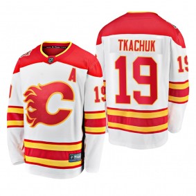 Calgary Flames Matthew Tkachuk #19 2019 Heritage Classic White Breakaway Player Jersey