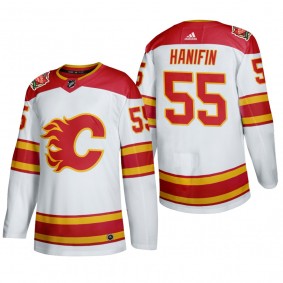Noah Hanifin #55 Calgary Flames Authentic 2019 Heritage Classic White Jersey