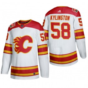 Oliver Kylington #58 Calgary Flames Authentic 2019 Heritage Classic White Jersey