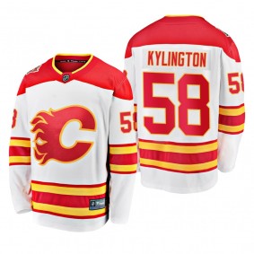 Calgary Flames Oliver Kylington #58 2019 Heritage Classic White Breakaway Player Jersey