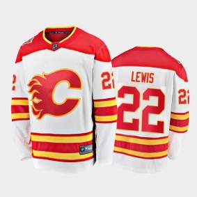 Trevor Lewis Calgary Flames Away White 2021 Player Jersey
