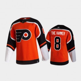 Men's Philadelphia Flyers Dave Schultz #8 Special Edition Authentic Retired Player Nikename Orange Jersey