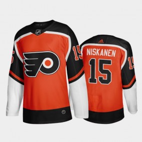 Philadelphia Flyers Matt Niskanen #15 2021 Reverse Retro Orange Fourth Authentic Jersey