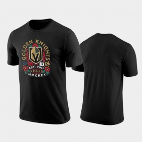 Men's Vegas Golden Knights 2021 Latino Heritage Night Black T-Shirt