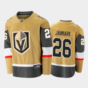 Men's Vegas Golden Knights Mattias Janmark #26 Alternate Gold 2021 Jersey