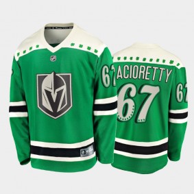 Men's Vegas Golden Knights Max Pacioretty #67 2021 St. Patrick's Day Green Jersey