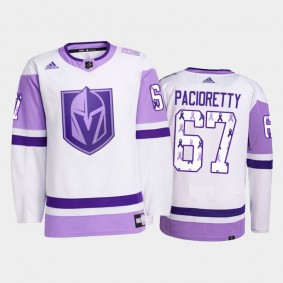 Vegas Golden Knights 2021 HockeyFightsCancer Max Pacioretty White #67 Primegreen Jersey