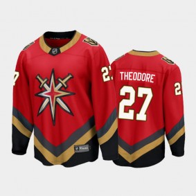 Men's Vegas Golden Knights Shea Theodore #27 Special Edition Red 2021 Jersey