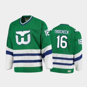 Men's Hartford Whalers Vincent Trocheck #16 Heritage Green Authentic Jersey