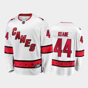 Men's Carolina Hurricanes Joey Keane #44 Away White 2021 Jersey