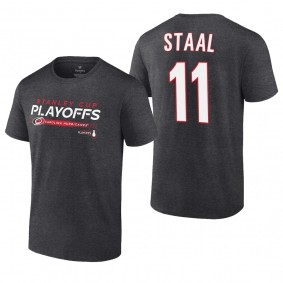 Jordan Staal 2022 Stanley Cup Playoffs Charcoal Hurricanes T-Shirt