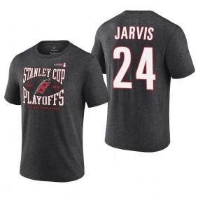 Seth Jarvis 2022 Stanley Cup Playoffs Carolina Hurricanes Charcoal T-Shirt