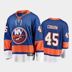 Men's New York Islanders Braydon Coburn #45 Home Blue 2021 Jersey