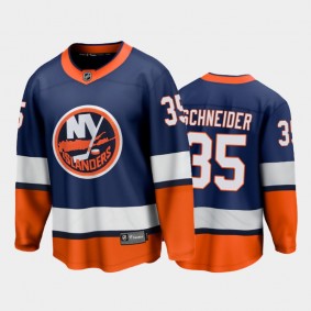 Men's New York Islanders Cory Schneider #35 Special Edition Navy 2021 Jersey
