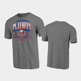 Men's New York Islanders 2021 Stanley Cup Playoffs Ring the Alarm Gray T-Shirt
