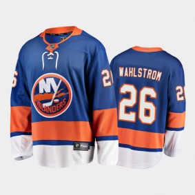 Islanders Oliver Wahlstrom #26 Home 2021-22 Royal Player Jersey