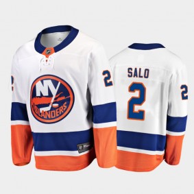 New York Islanders #2 Robin Salo White 2021-22 Away Player Jersey